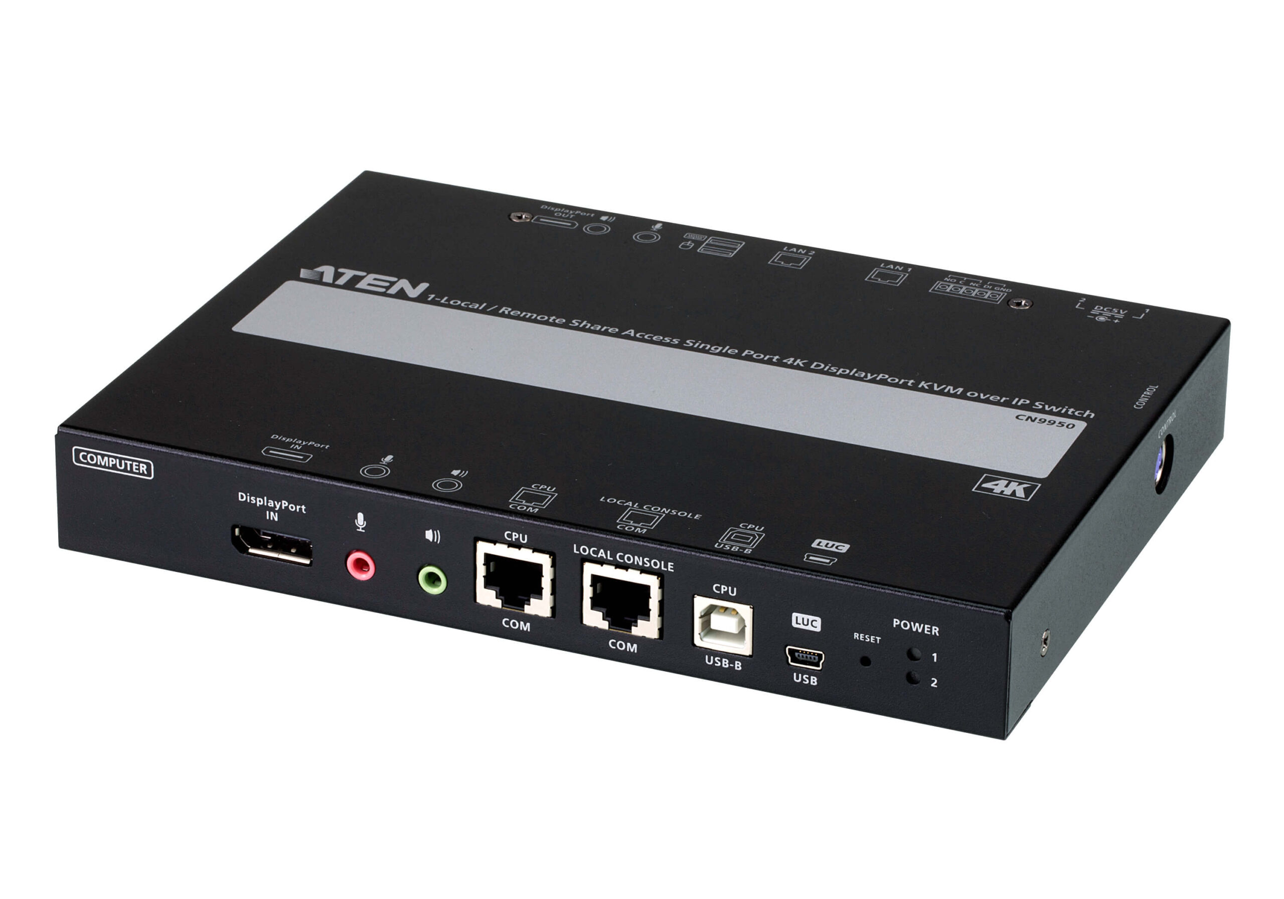 Switch KVM over IP 4K DisplayPort Singola Porta Accesso Condiviso, CN9950 ATEN