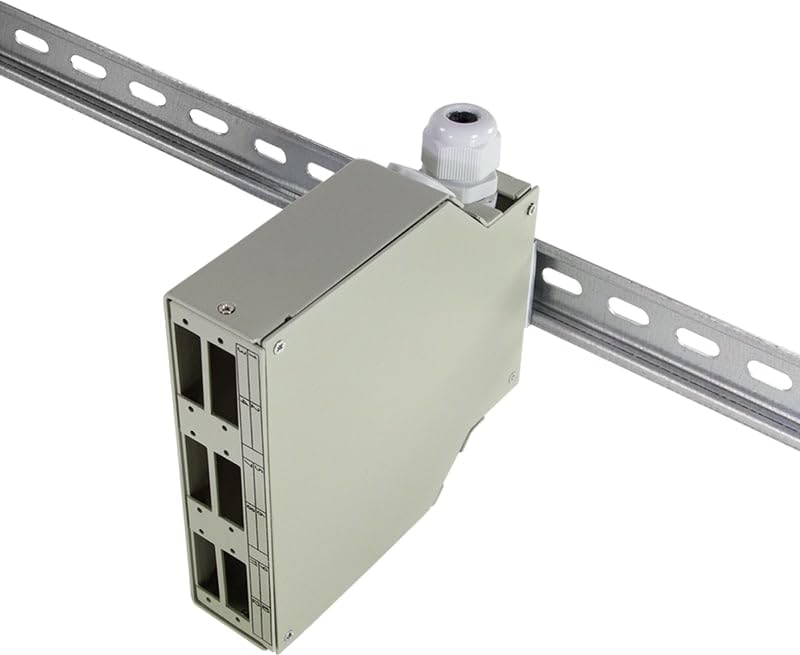 Scatola di Giunzione per Guida DIN per Connettori in Fibra Ottica LC o SC LOGILINK - immagine 5