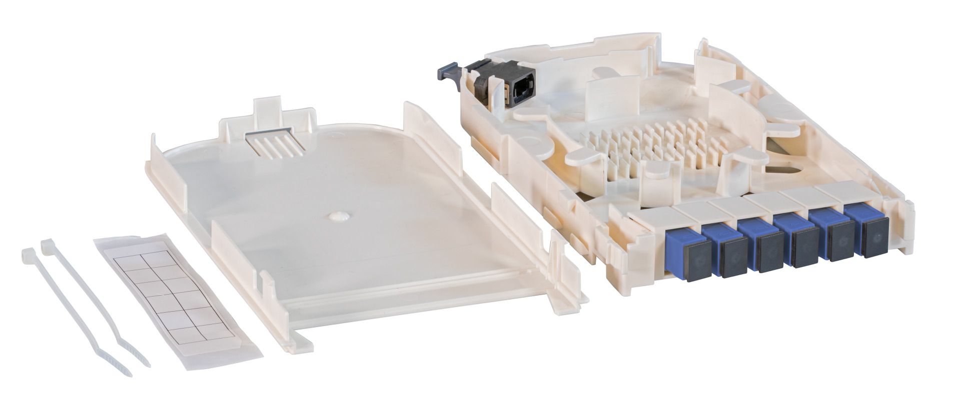 Scatola di Giunzione Fibra Ottica Modulo FTTH con 6 Adattatori Ceramici SC OM3 OEM - immagine 6