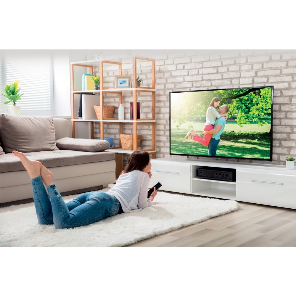 Supporto a Muro per TV LED LCD 19-37'' Inclinabile 3 Snodi Bicolor Bianco Nero TECHLY - immagine 6