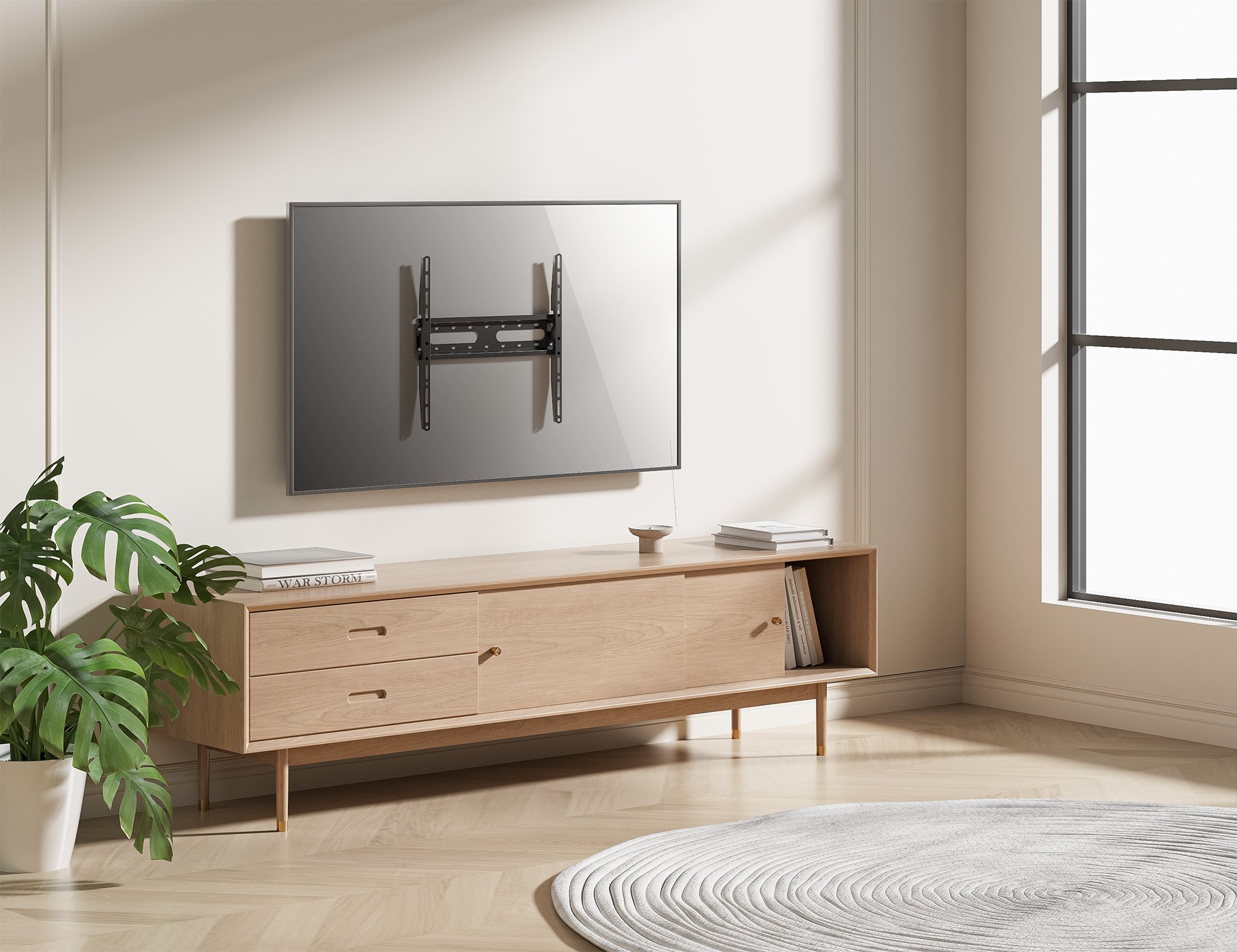 Staffa a Muro Fissa Low-Profile per TV 32-55'' MANHATTAN - immagine 9