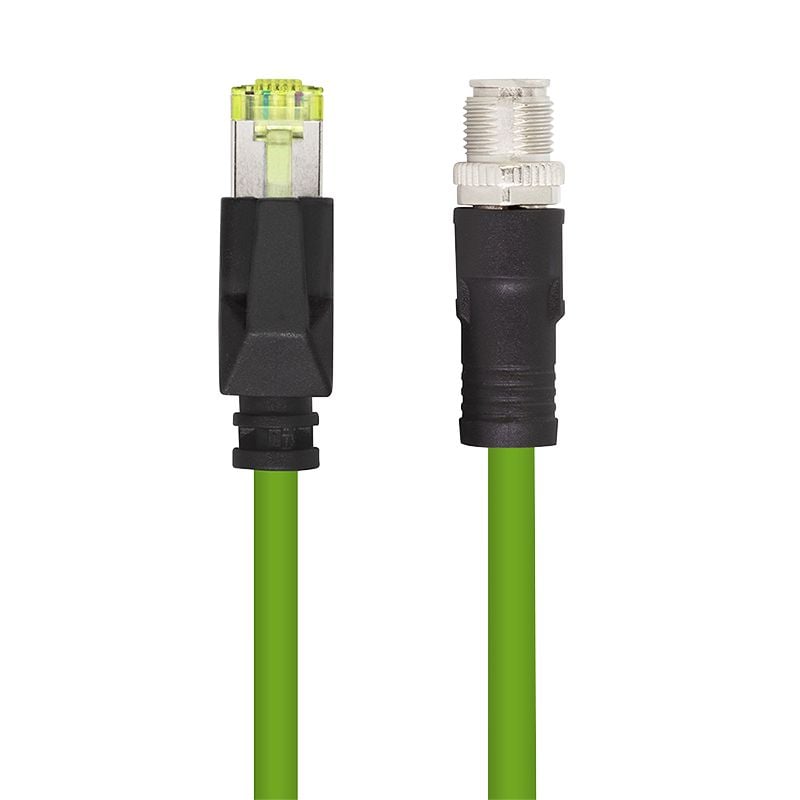 Cavo di Rete Industriale M12 RJ45 Cat. 6A SFTP PUR 0,5m LOGILINK - immagine 5