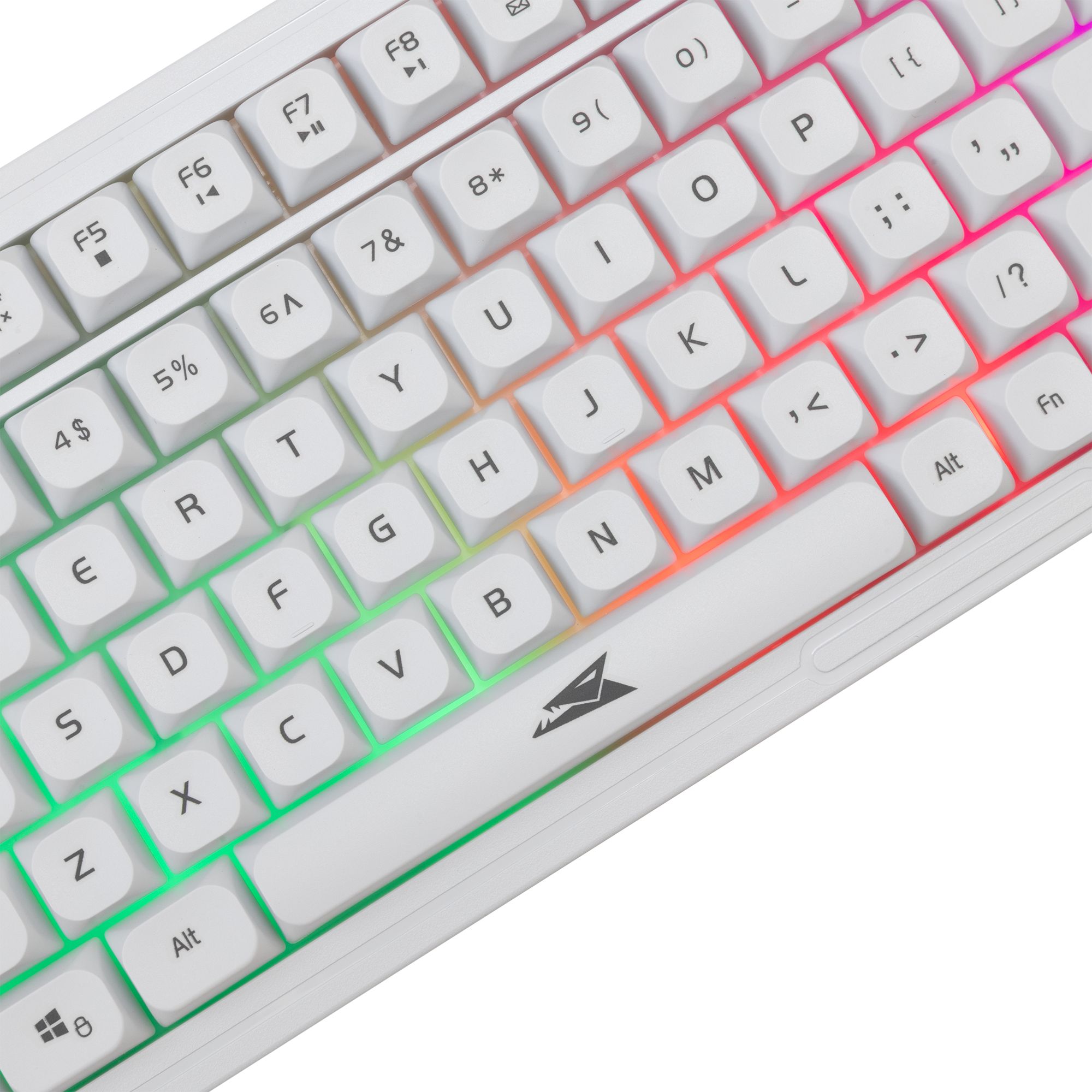 Kit Tastiera 101 Tasti e Mouse USB 7200 Dpi Bianco, ORCA BARACUDA - immagine 5
