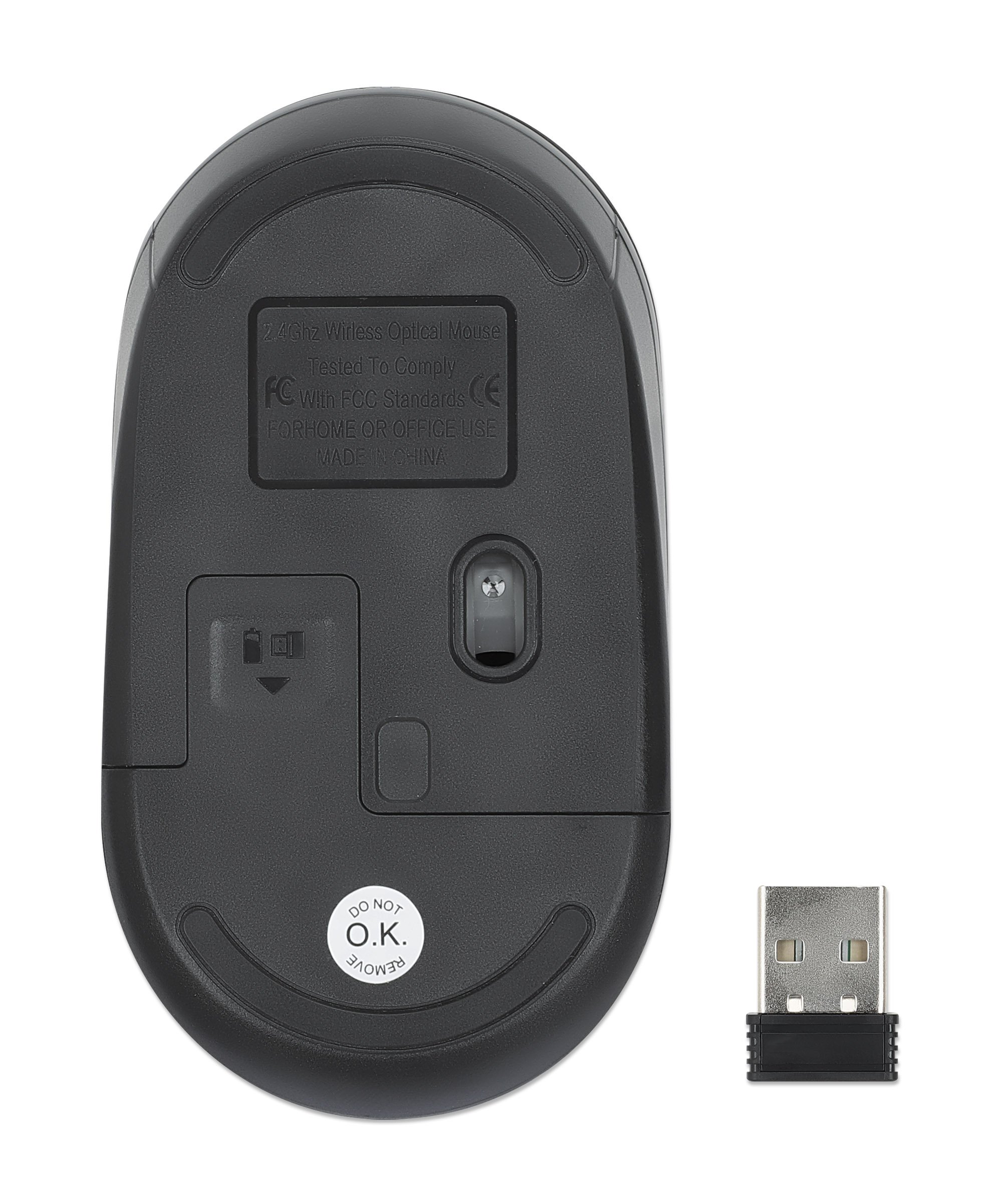 Mouse Ottico USB Wireless Performance III Nero MANHATTAN - immagine 9