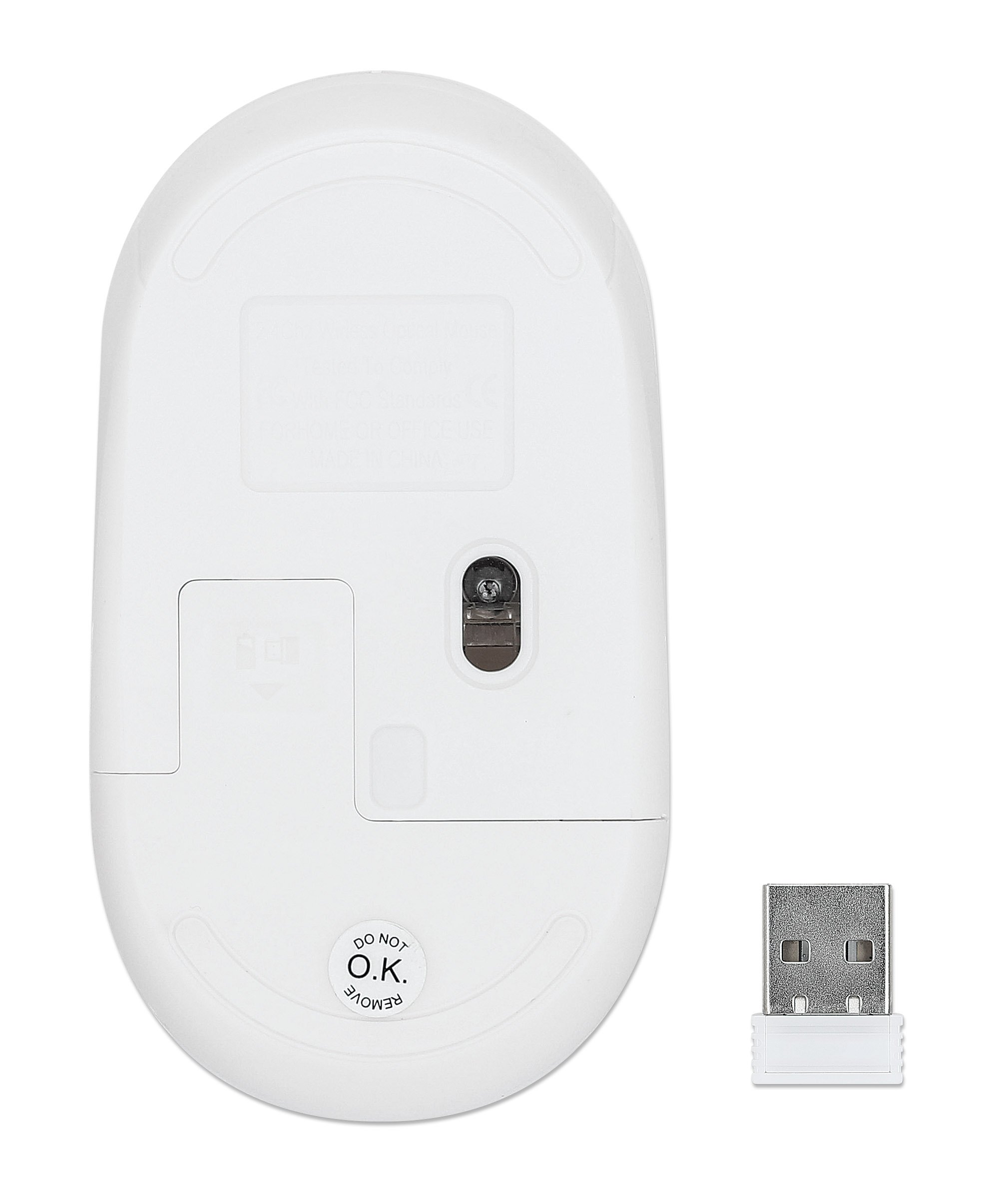 Mouse Ottico USB Wireless Performance III Bianco MANHATTAN - immagine 9