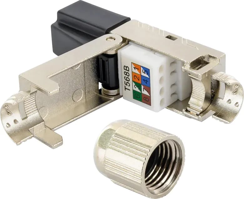 Plug RJ45 Cat.8 Schermato STP Tooless TECHLY PROFESSIONAL - immagine 5