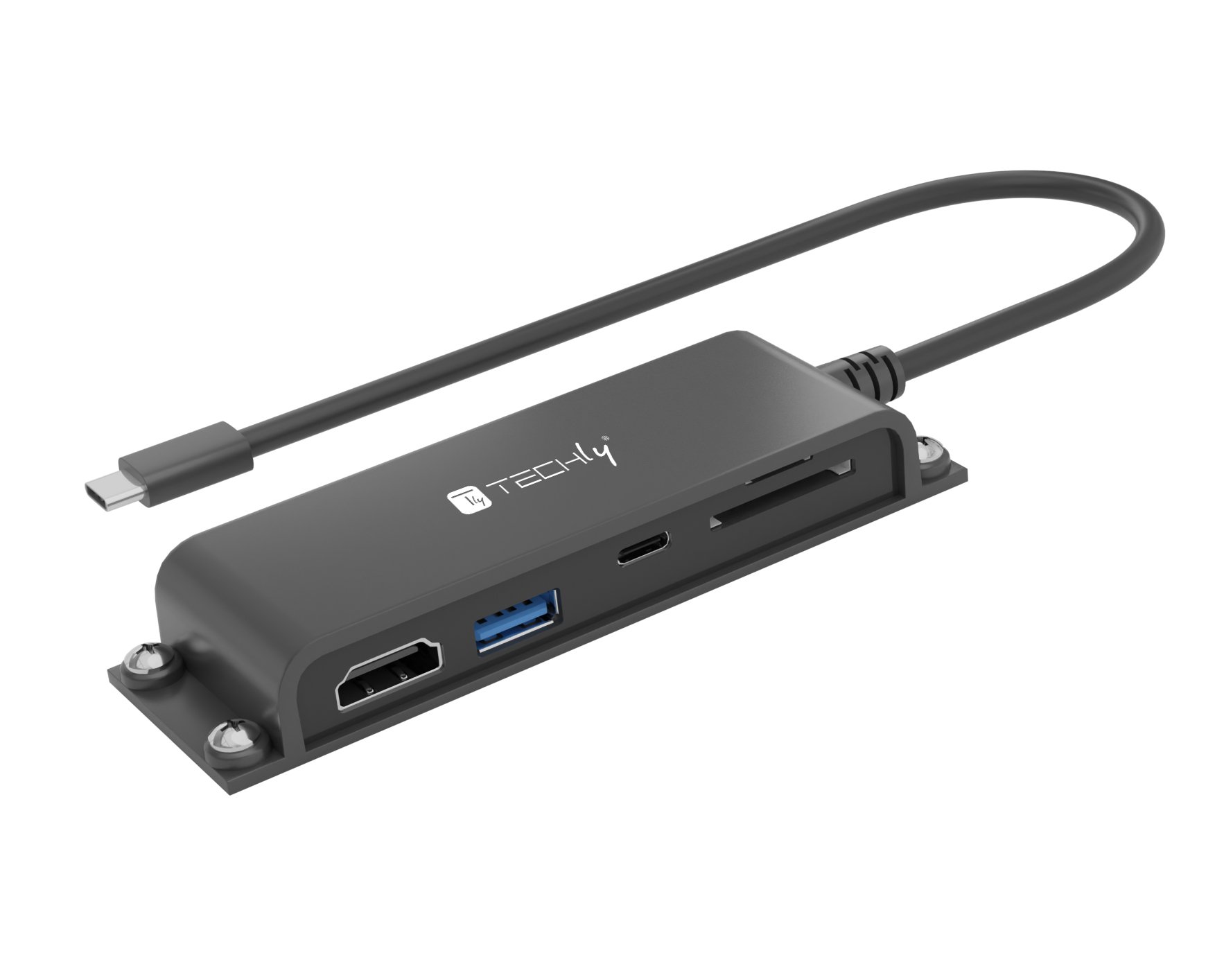 Docking Station 5 in 1 USB-C™ Hub HDMI con Lettore Micro SD/SD TECHLY - immagine 5