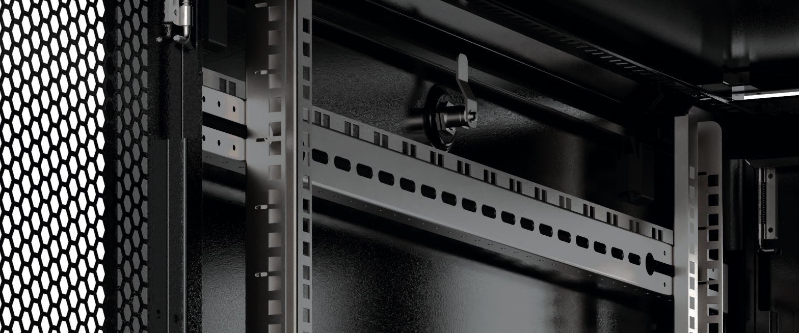 Armadio Server Rack 19'' 600x1000 26U Nero Serie Evolution Porta Grigliata TECHLY PROFESSIONAL - immagine 5