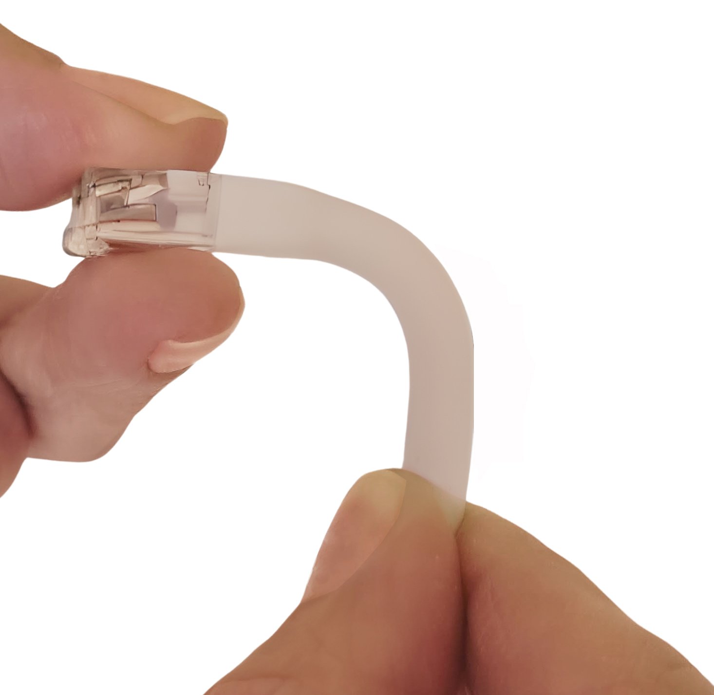 Cavo Slim Patch di Rete Pieghevole in Rame Cat.6A U/UTP 1m Bianco TECHLY PROFESSIONAL - immagine 5
