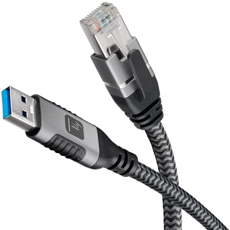 Cavo USB 3.0 Tipo A Maschio a Ethernet RJ45 Maschio 5m TECHLY - immagine 4