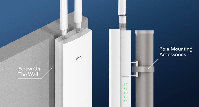 Extender e Punto di Accesso Wireless AC1200 per Esterni, RE1200 Outdoor CUDY - immagine 5