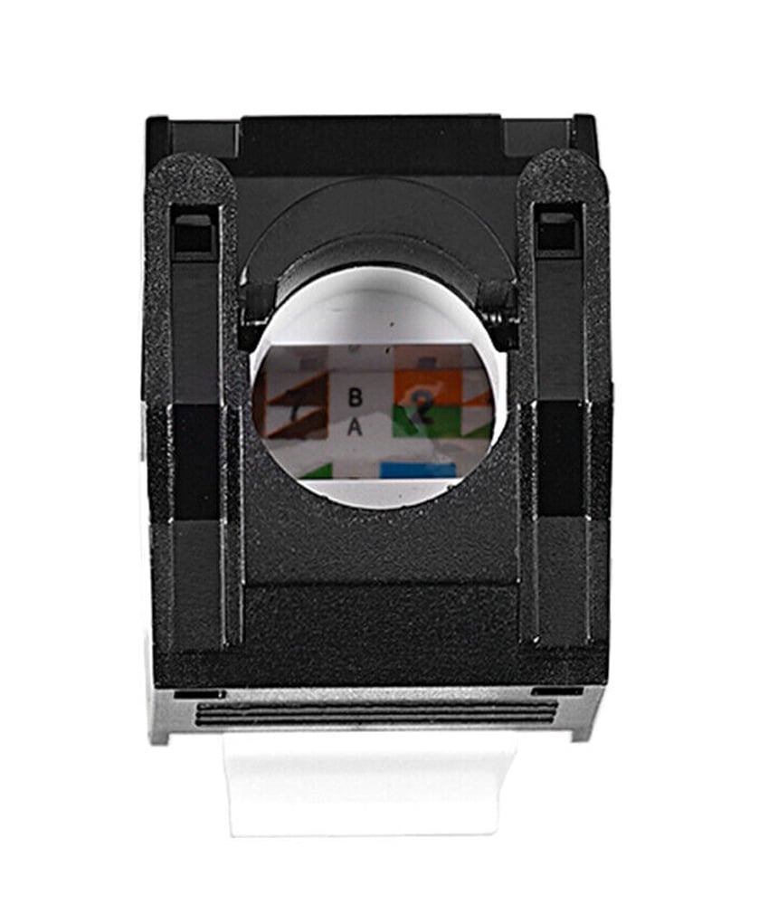 Frutto Keystone RJ45 Cat.6A UTP Tool-Free Bianco Nero TECHLY PROFESSIONAL - immagine 3