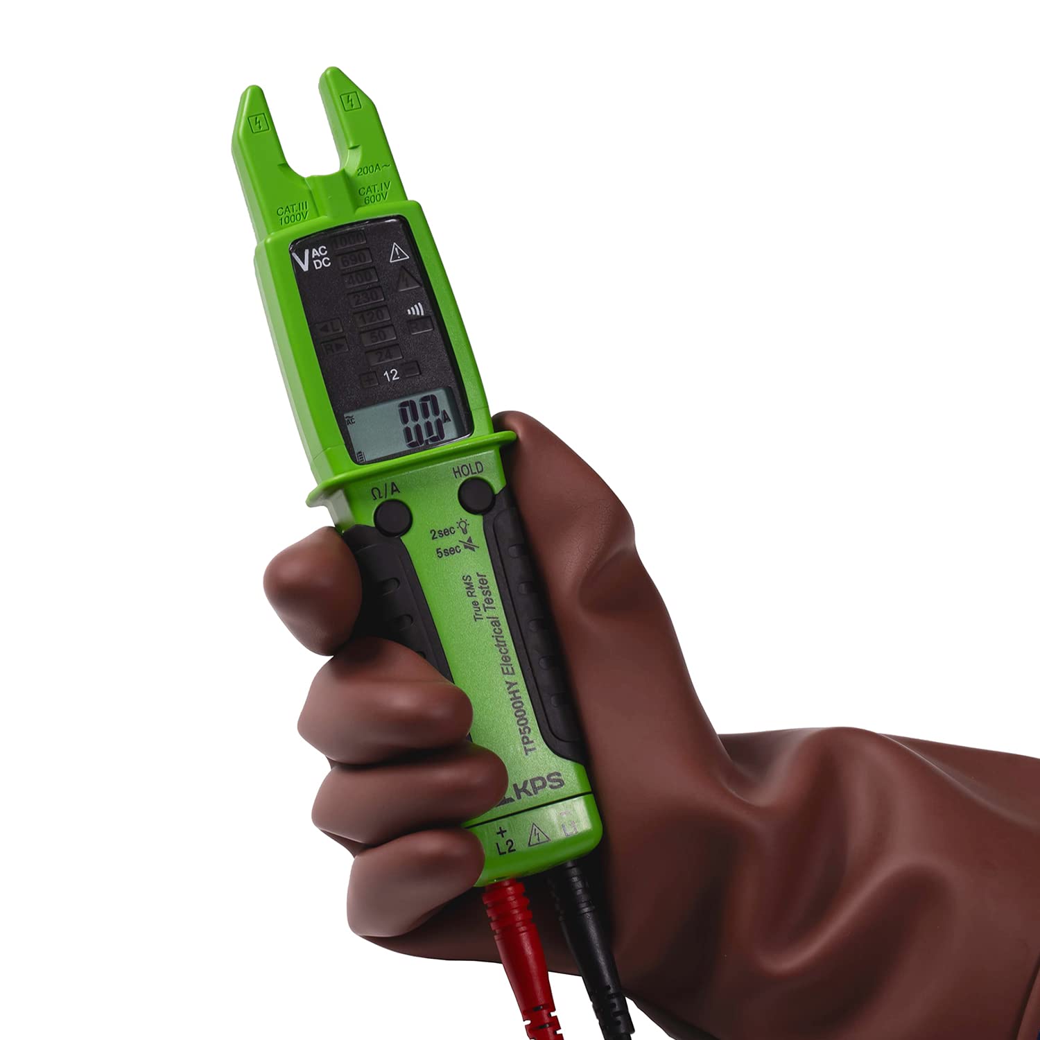 Tester di Tensione TRMS AC/DC 1000V AC 200A 10.000 Conti IP65 CAT.IV, KPS-TP5000HY KPS - immagine 5