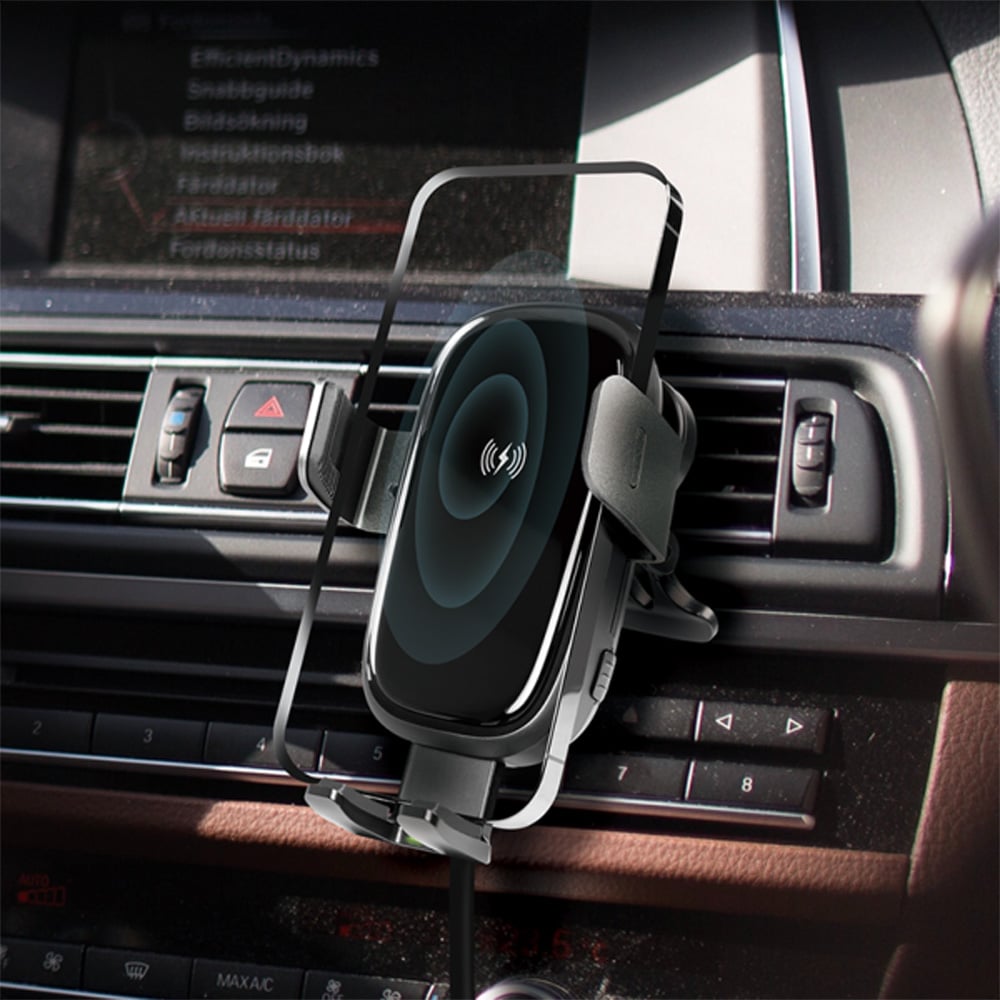 Supporto da Auto Ricarica Wireless per Smartphone da Presa d'aria LOGILINK - immagine 5