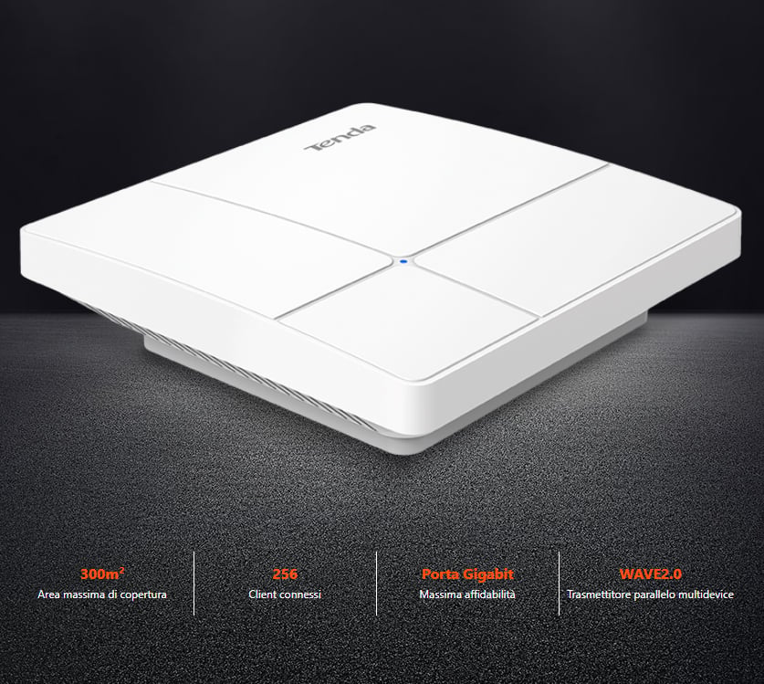 Access Point Wireless da Soffitto AC1200 Dual Band Gigabit Wave 2, I24 TENDA - immagine 4