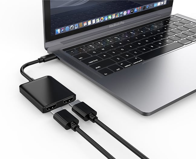 Adattatore Convertitore USB-C™ a 2x HDMI 4K TECHLY - immagine 4