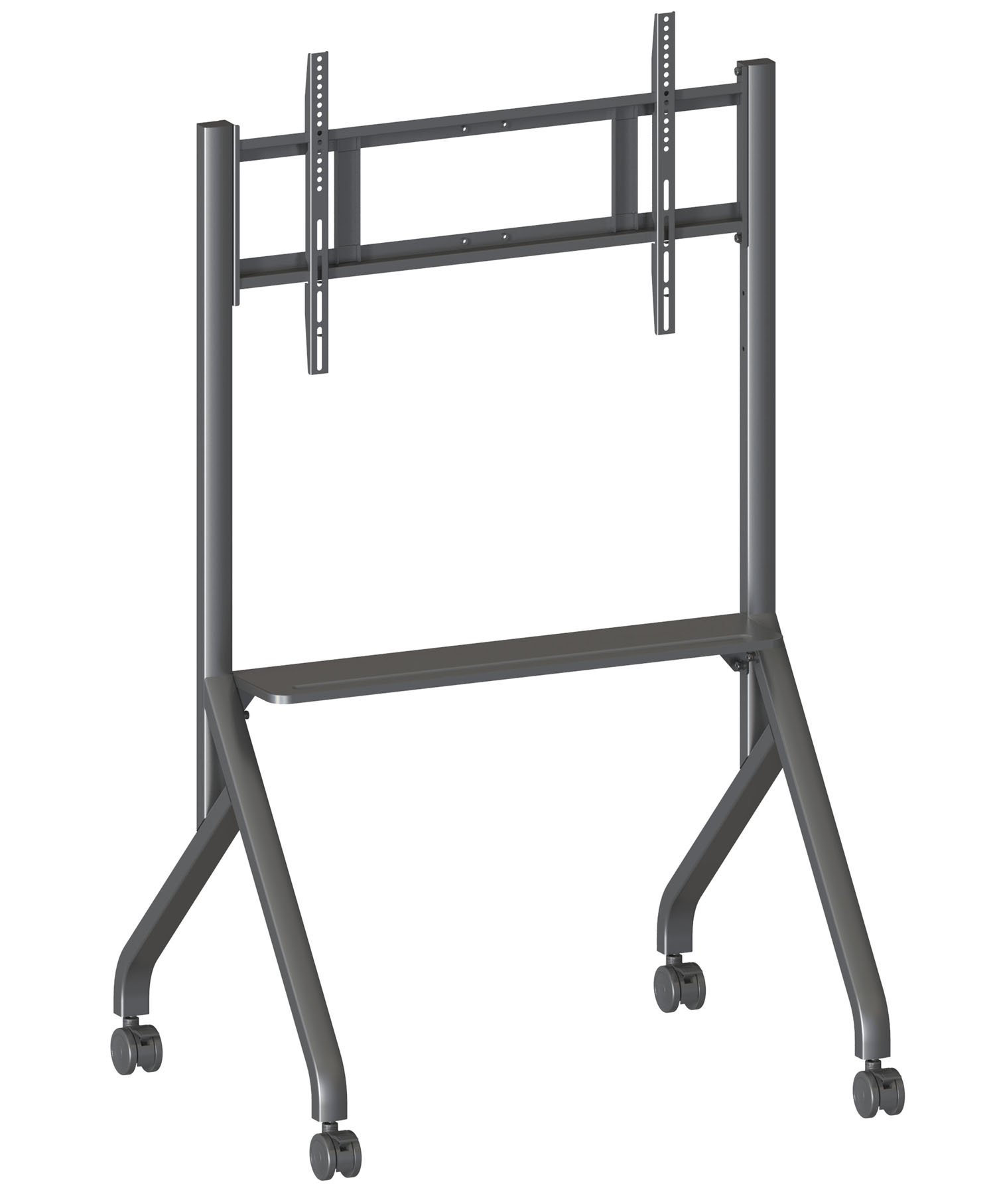 Supporto Mobile da Pavimento Multifunzione per TV LCD/LED/Plasma 65-100'' Nero TECHLY - immagine 5