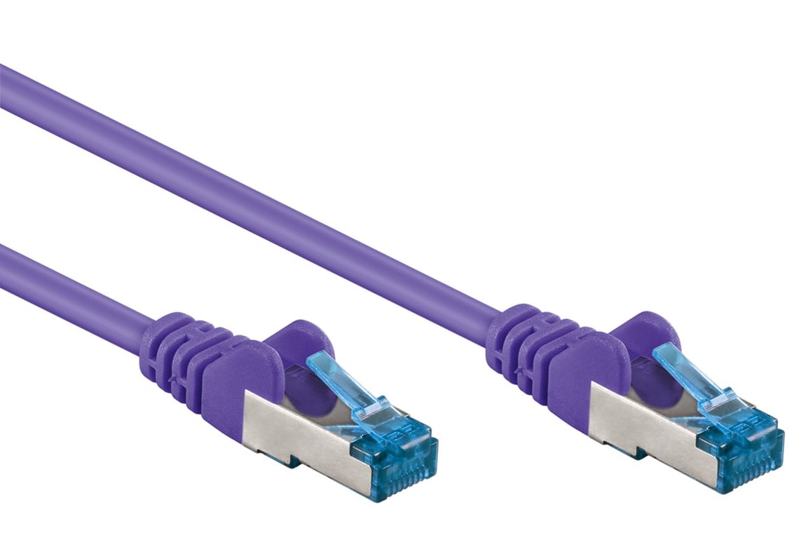 Cavo di Rete Patch in Rame Cat. 6A S/FTP LSZH 1 m Viola GOOBAY - immagine 3