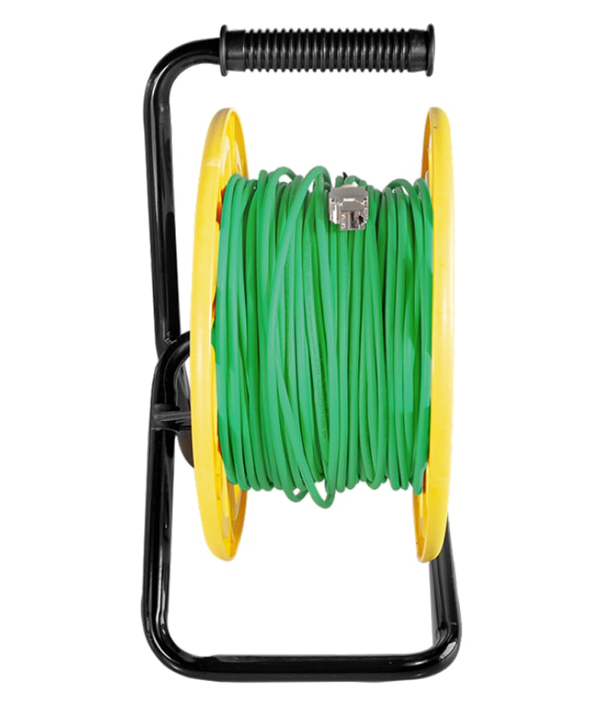 Cavo Patch Cat.7 Plug RJ45 S/FTP PUR con Avvolgicavo 60m Verde LOGILINK - immagine 5