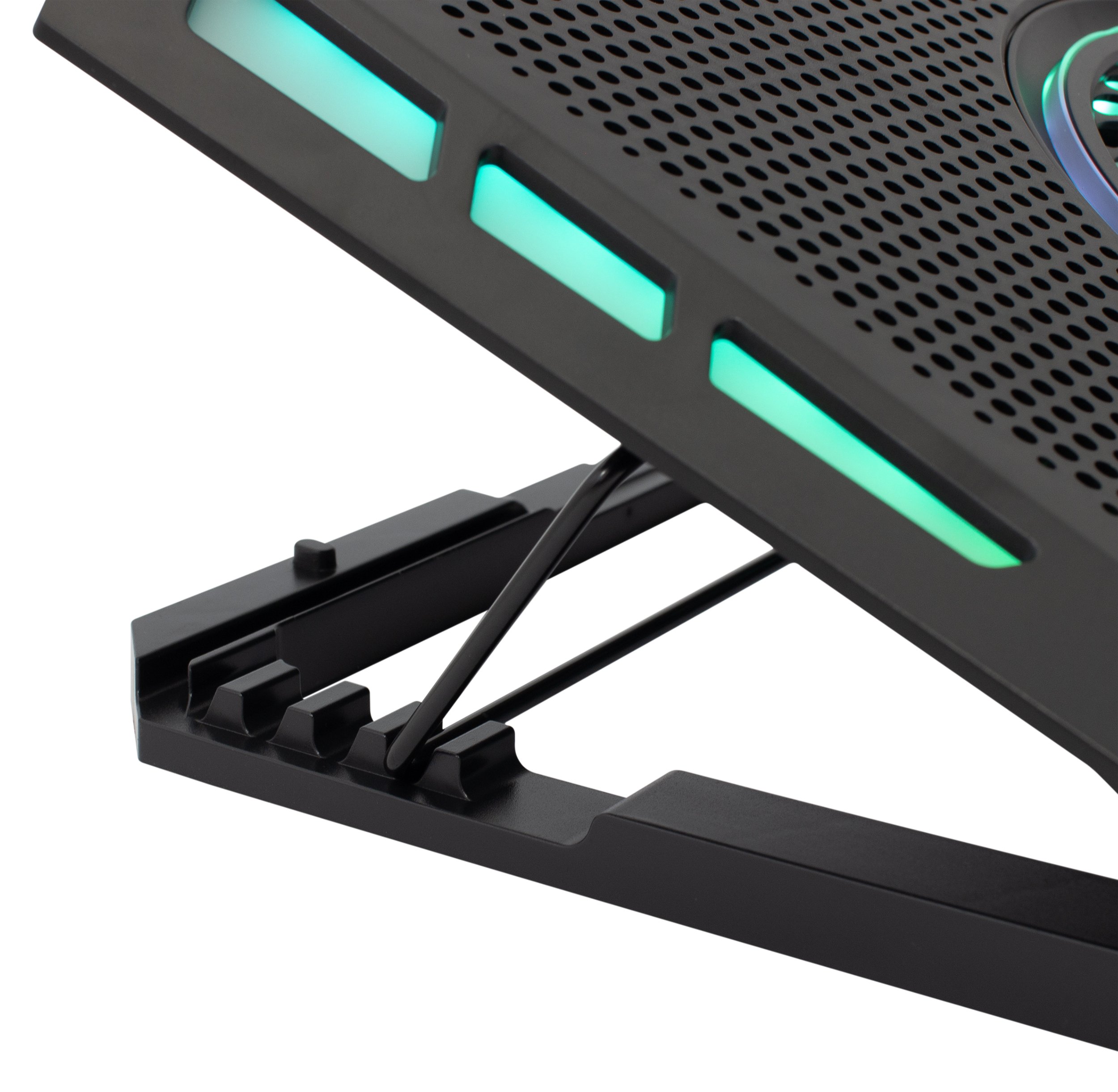 Dissipatore USB per Notebook fino a 17.3'' con 6 Regolazioni di Altezza e 2 Porte USB WHITE SHARK - immagine 5