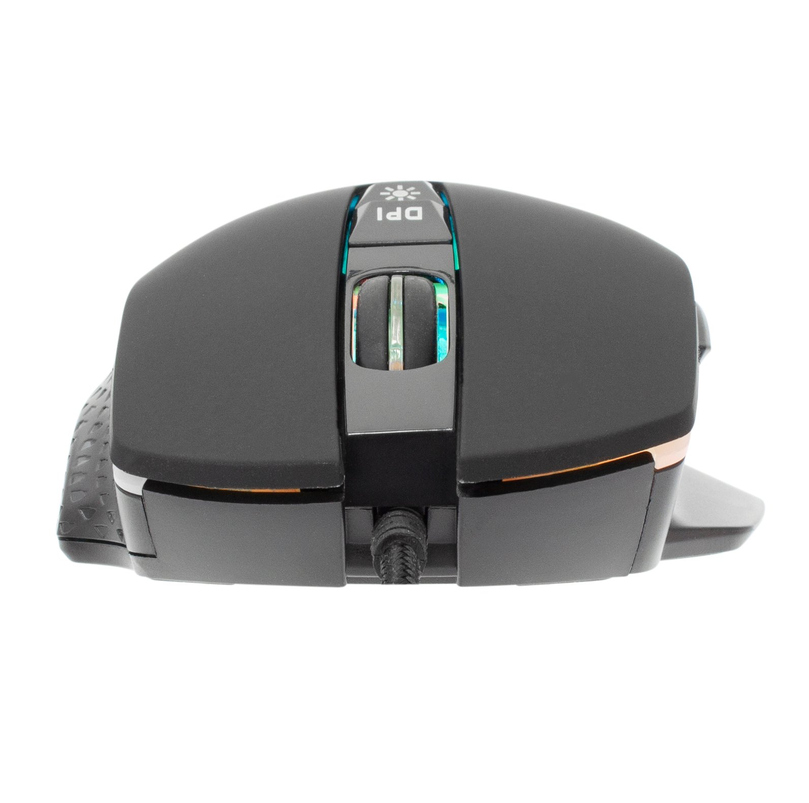 Mouse Ottico Gaming LED RGB con Cavo USB 6400 dpi Nero, GARETH WHITE SHARK - immagine 5