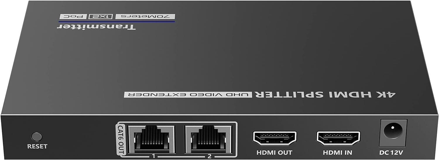 Extender Splitter HDMI 2 vie su Cavo di Rete 70 metri PoC TECHLY - immagine 4