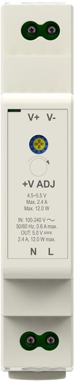 Alimentatore su Guida DIN 5V 2,4A 12W GOOBAY - immagine 5