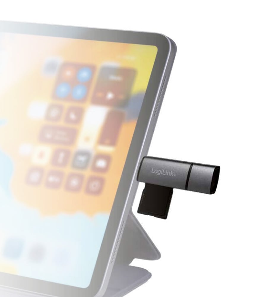 Lettore USB 3.2 Gen 1 di SD e MicroSD con Connessioni USB-C™ e USB A OTG LOGILINK - immagine 3