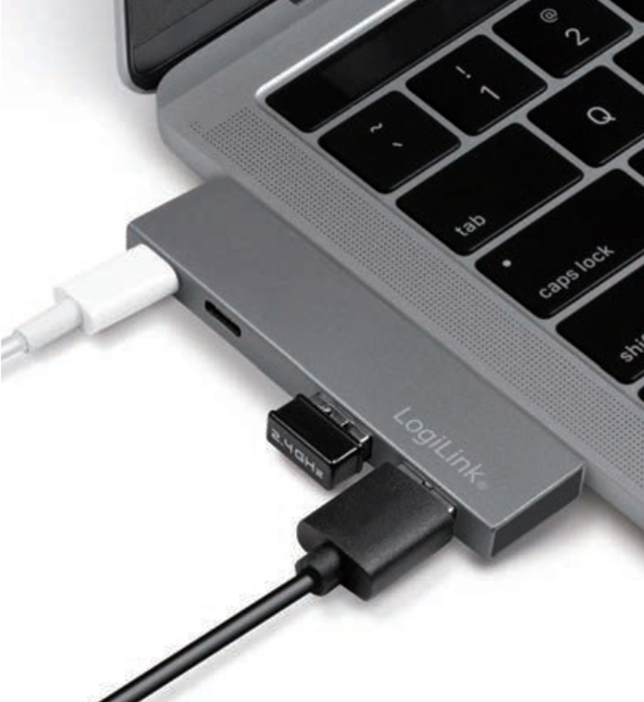 Hub USB 3.2 Gen2x2 4 Porte con PD 100W LOGILINK - immagine 4