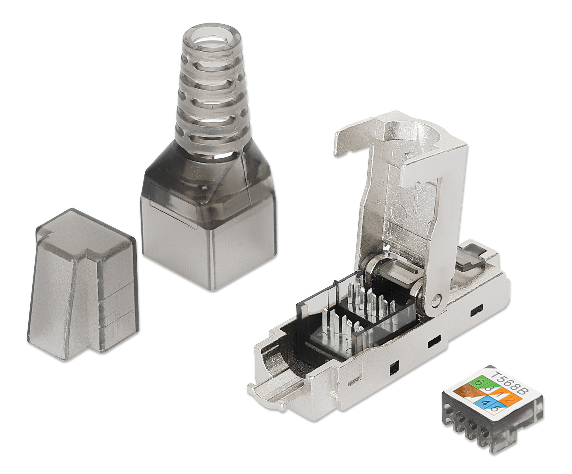 Connettore Plug RJ45 8P8C Cat.6A Schermato STP INTELLINET - immagine 4