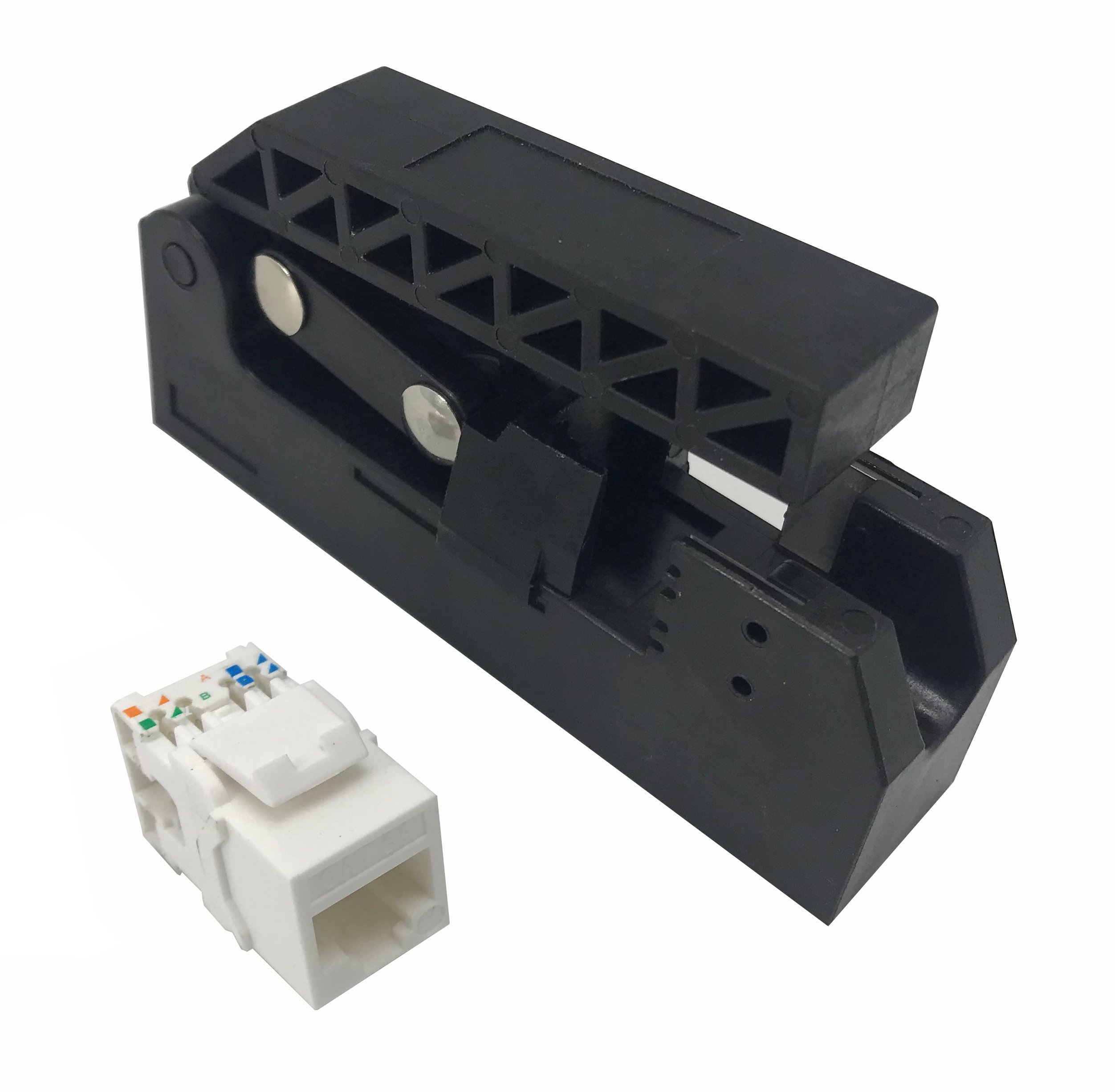Kit 24 Frutti Cat.6A UTP 180° Keystone con Pinza Crimpatrice TECHLY PROFESSIONAL - immagine 4