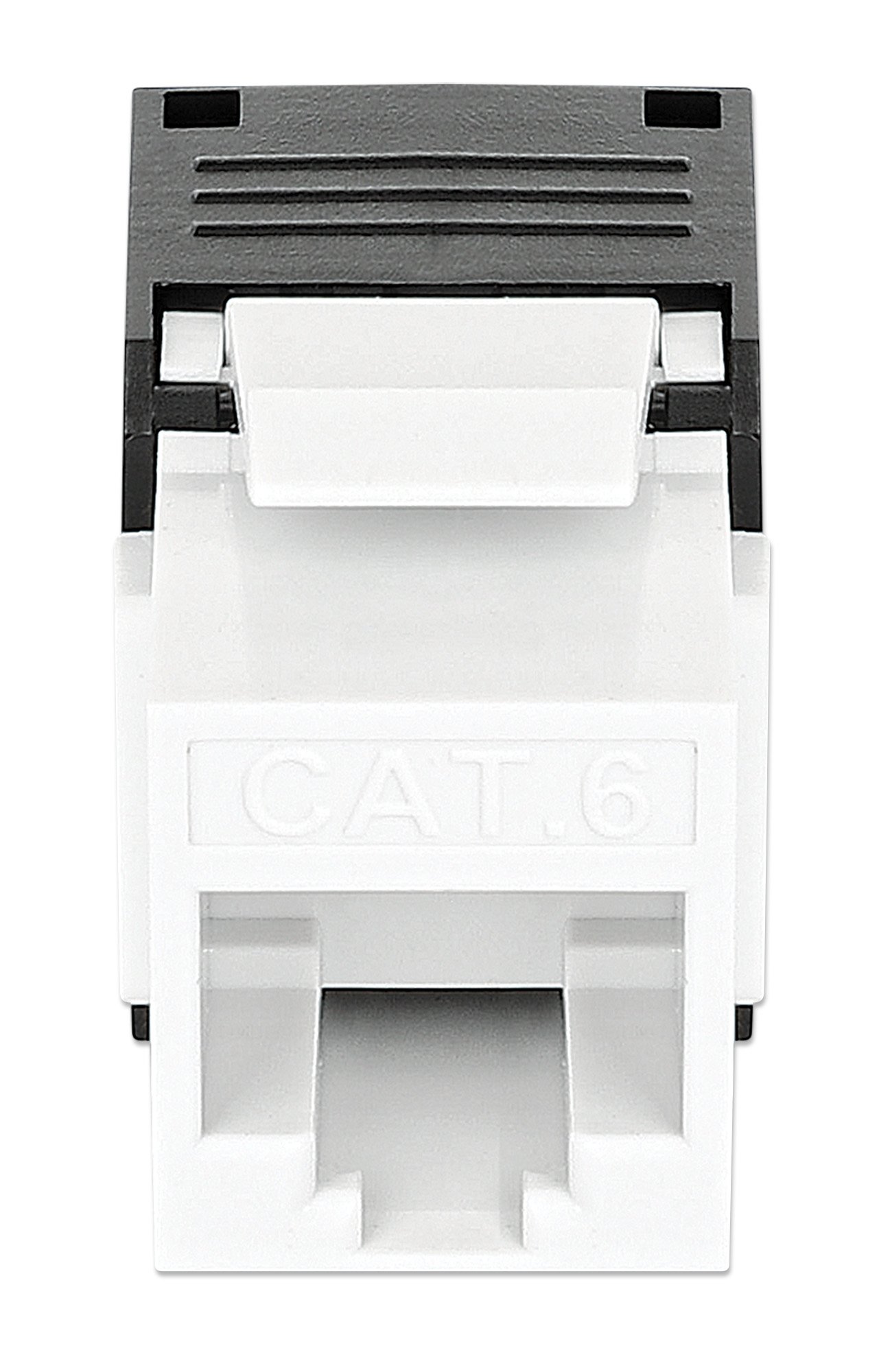 Frutto Keystone RJ45 Cat.6 UTP Tool-Free Bianco Nero INTELLINET - immagine 4