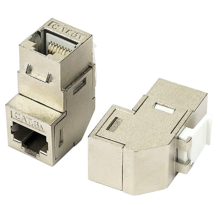 Accoppiatore RJ45 F/F 90° Cat.6A Schermato TECHLY PROFESSIONAL - immagine 4