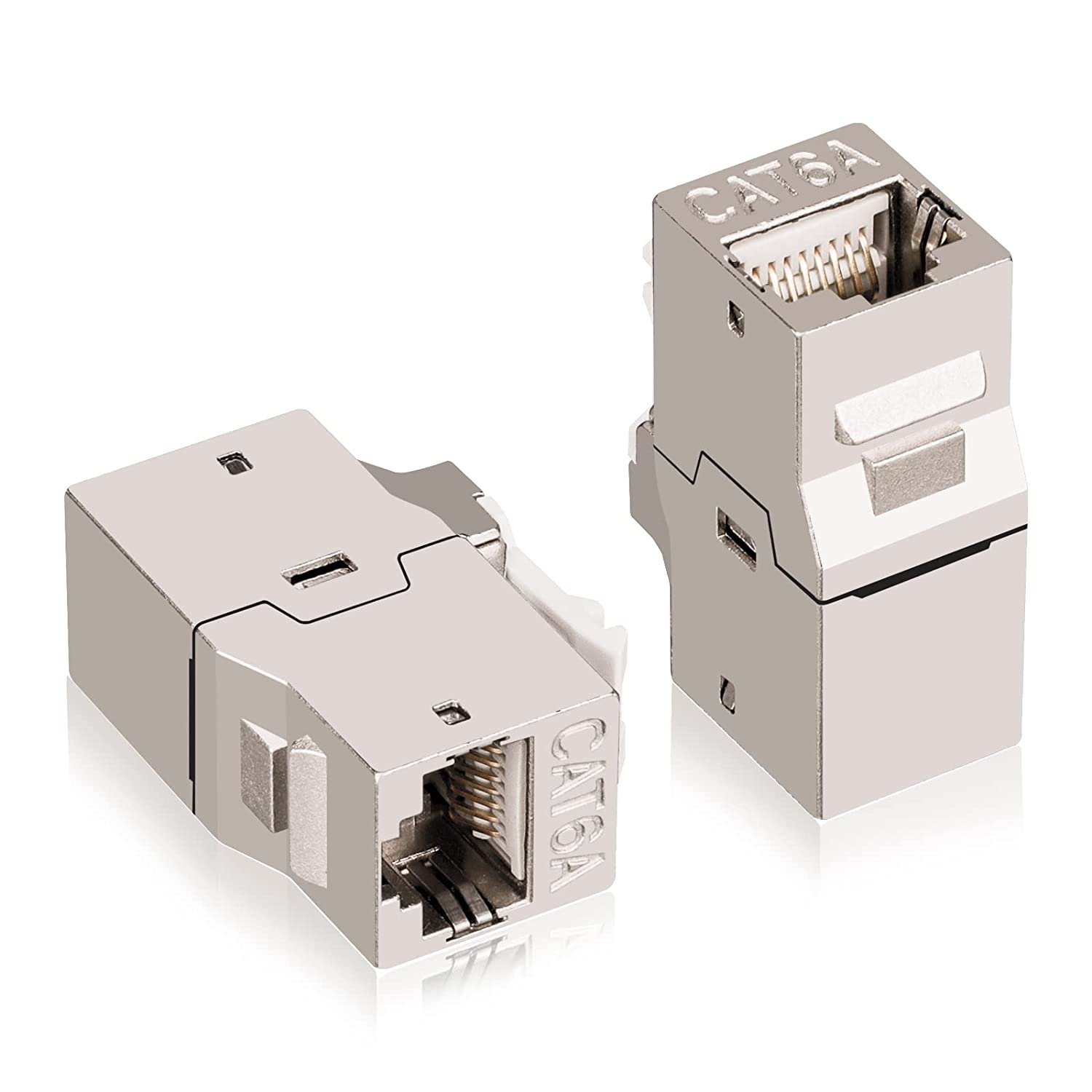 Accoppiatore di Rete RJ45 Cat.6A F/F Schermato FTP da pannello 16.5mm TECHLY PROFESSIONAL - immagine 4