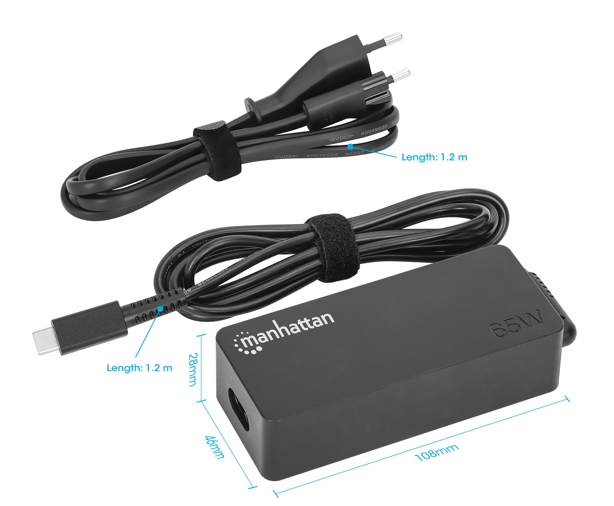 Caricatore USB-C™ Power Delivery per laptop 65W MANHATTAN - immagine 6
