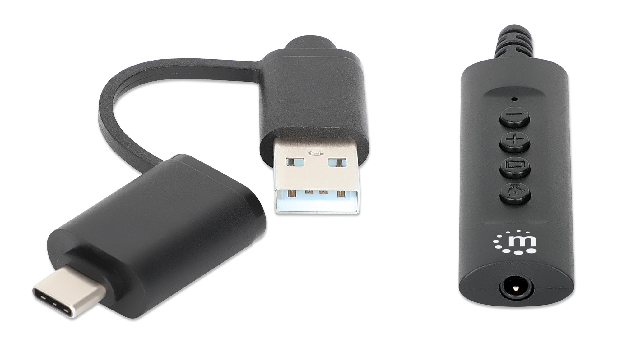 Cavo Adattatore 2-in-1 da USB-C™ e USB-A a Audio Stereo Aux da 3,5 mm MANHATTAN - immagine 5
