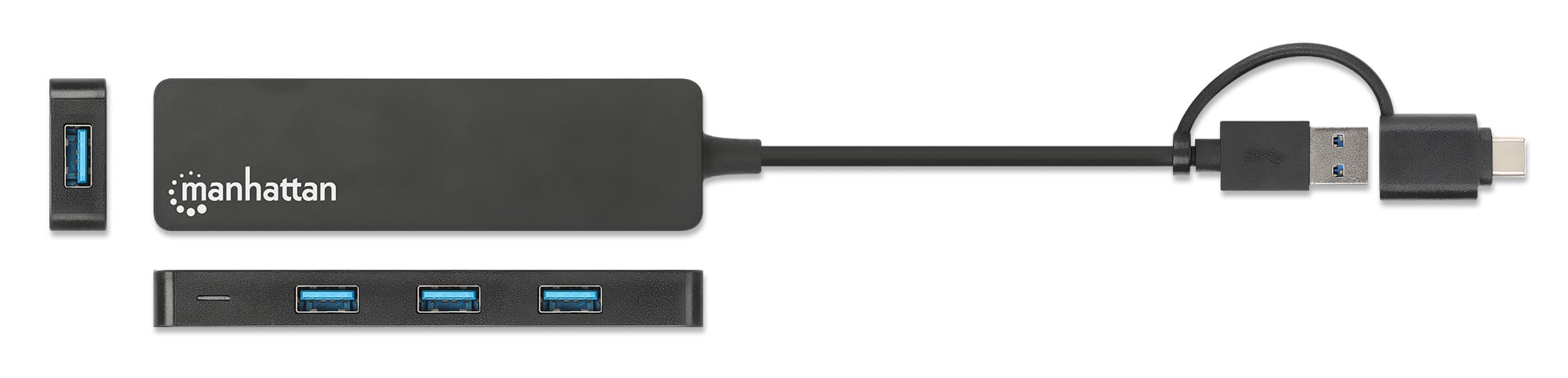 Hub USB 3.2 Gen1 4 Porte Combo USB-A e USB-C™ MANHATTAN - immagine 5