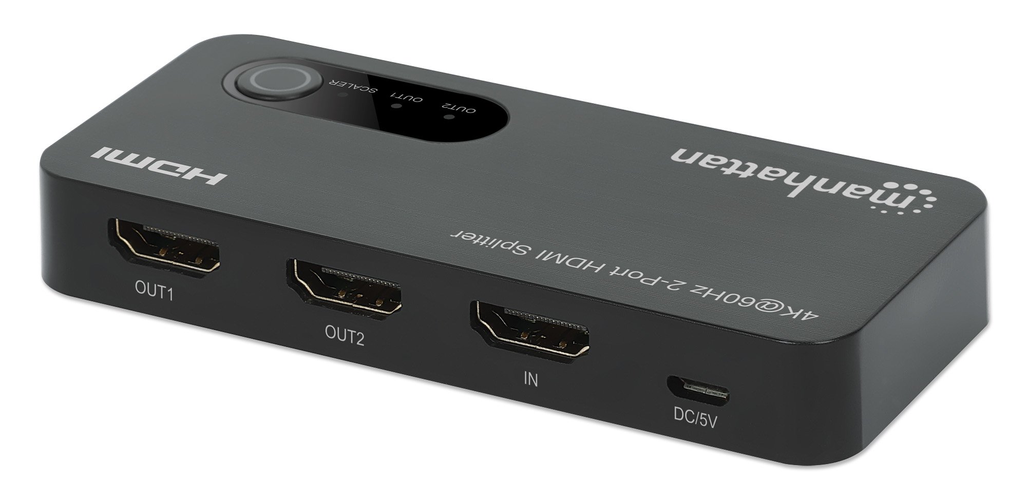 Splitter HDMI 4K@60Hz UHD 3D con LED 2 vie MANHATTAN - immagine 5