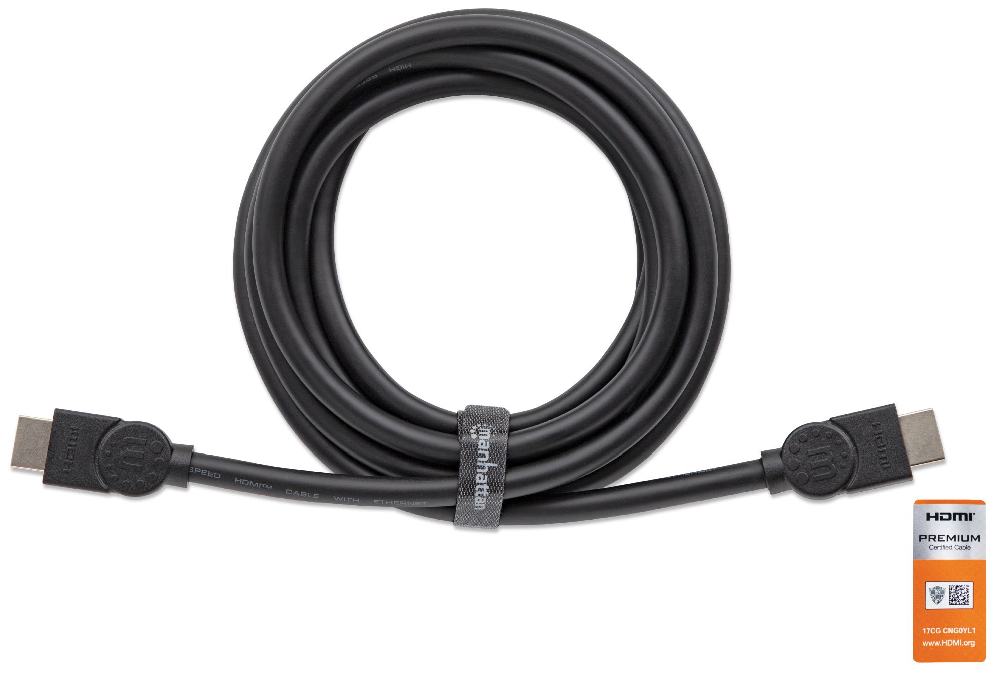 Cavo HDMI High Speed con Ethernet Premium 1m MANHATTAN - immagine 5
