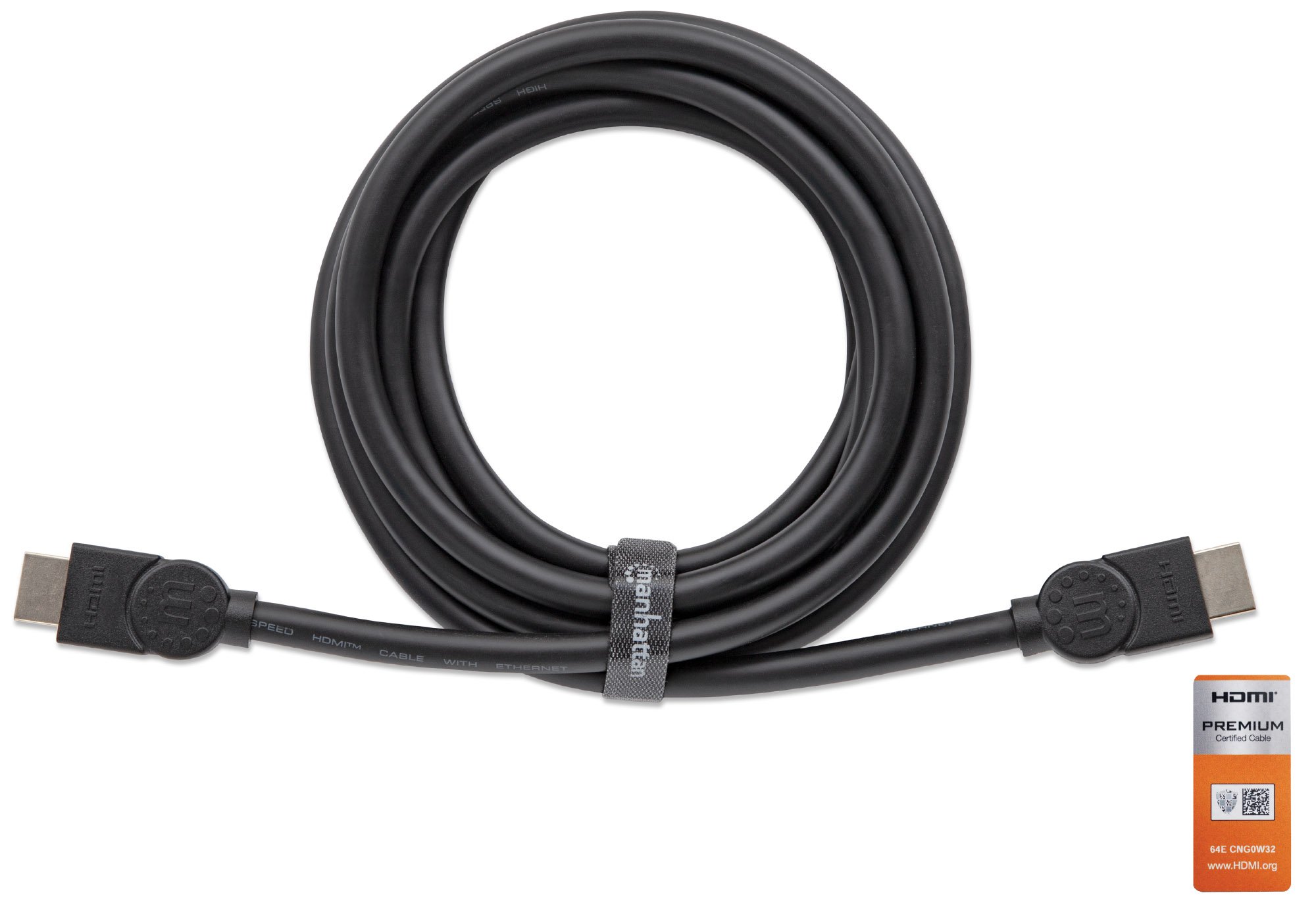 Cavo HDMI High Speed con Ethernet Premium 2m MANHATTAN - immagine 5
