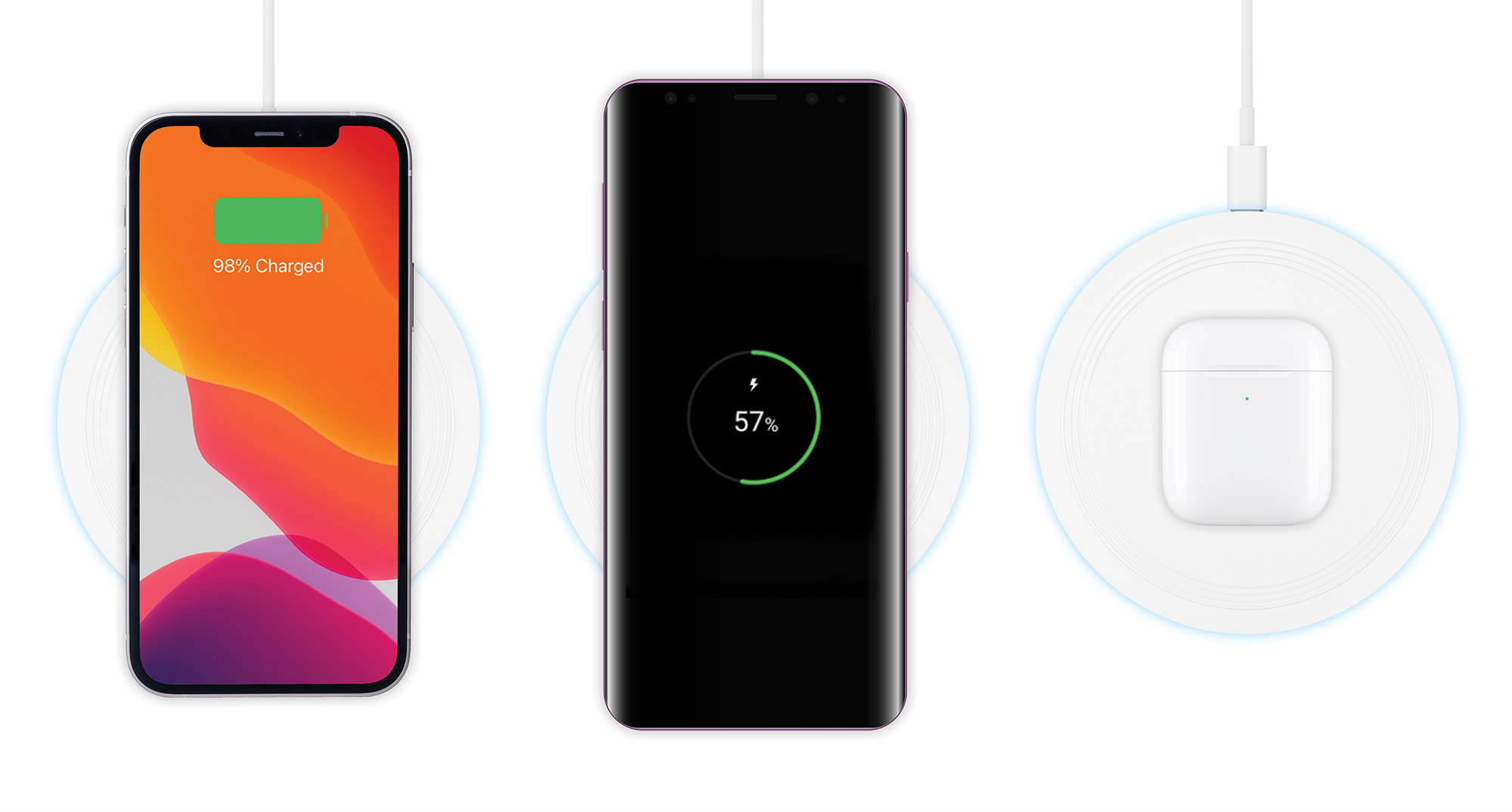 Caricabatterie Wireless a Ricarica Rapida 15W USB-C™ MANHATTAN - immagine 5
