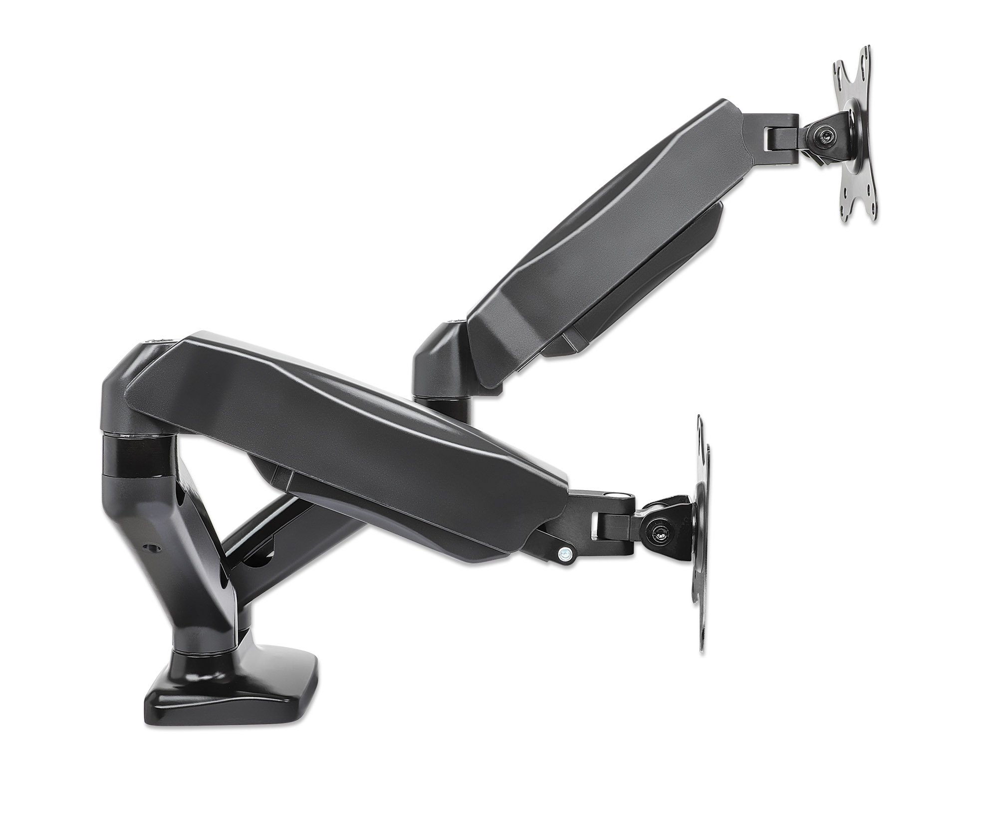 Supporto da scrivania in Alluminio per 2 Monitor 13-27'' con Molla a Gas MANHATTAN - immagine 4