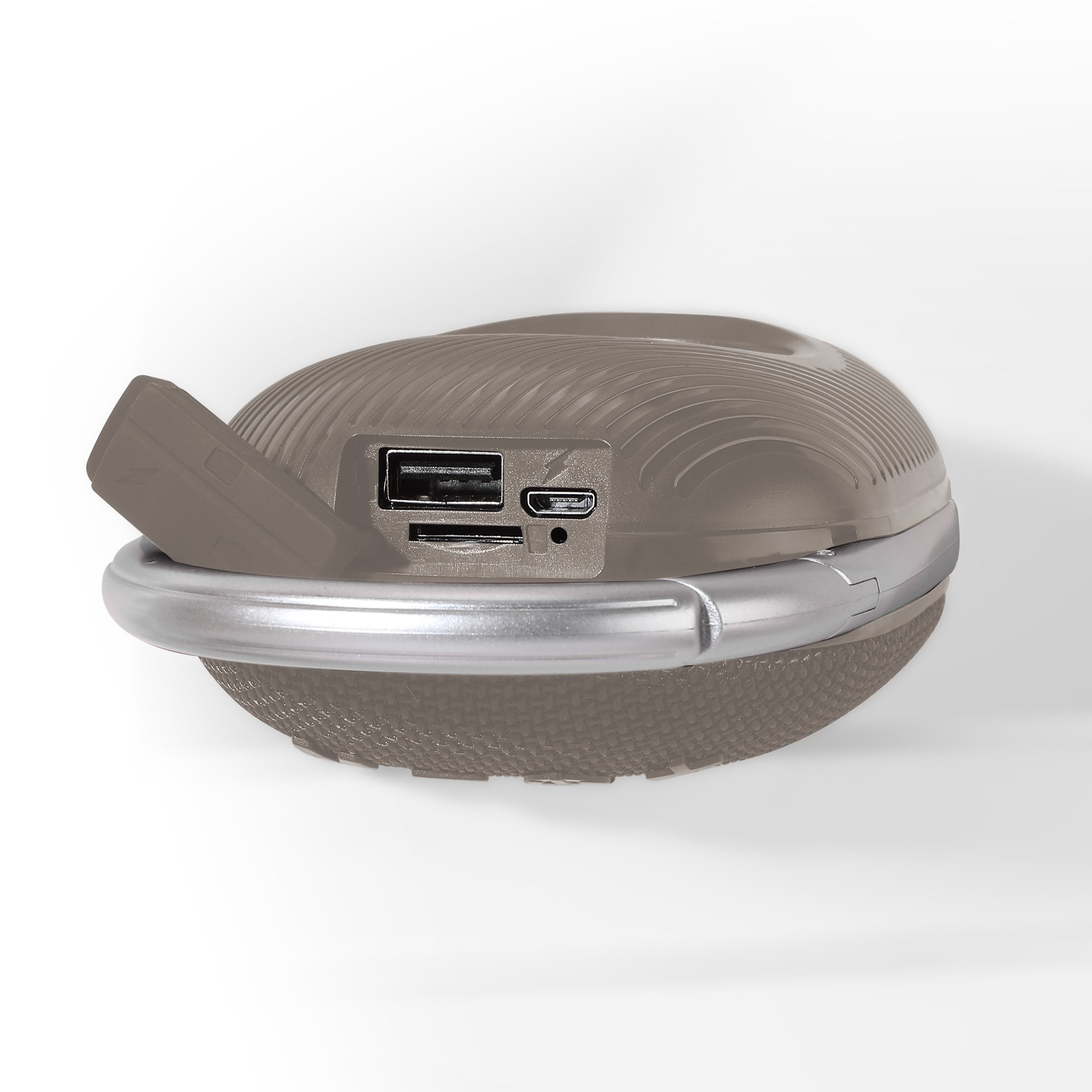 Mini Altoparlante Wireless BT V5.3 Speaker Luce LED Vivavoce TF USB Grigio TECHLY - immagine 5