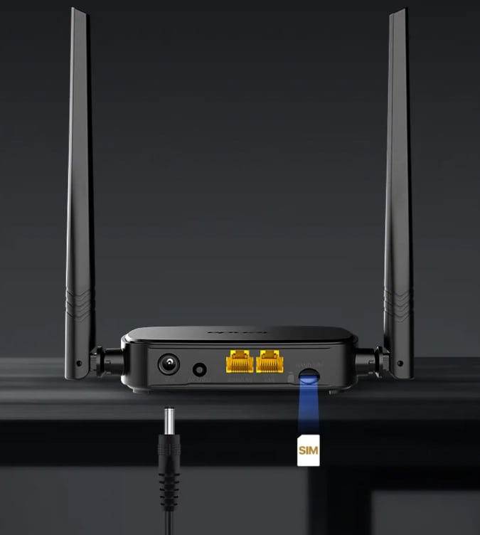 Router Wireless Wi-Fi Fast Ethernet 2.4GHz N300 4G LTE, 4G05 TENDA - immagine 5