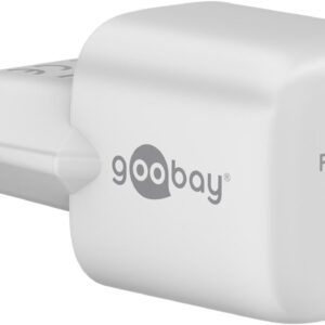 Alimentatore Caricatore Rapido USB-C&trade; PD GaN Nano 20W 3A Bianco GOOBAY