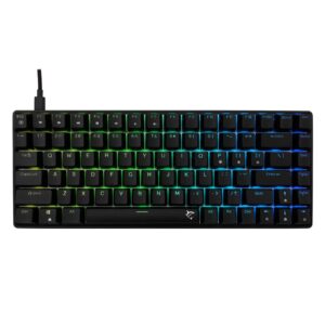 Tastiera Gaming USB 85 Tasti con Retroilluminazione LED RGB WHITE SHARK