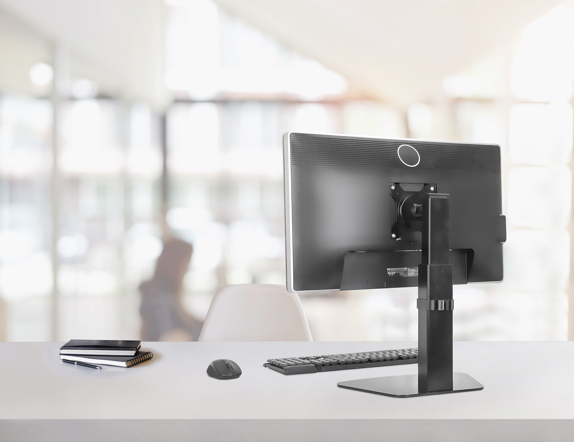 Supporto da Tavolo Stand per Monitor 15-32'' con Molla a Gas Regolabile e Base MANHATTAN - immagine 9