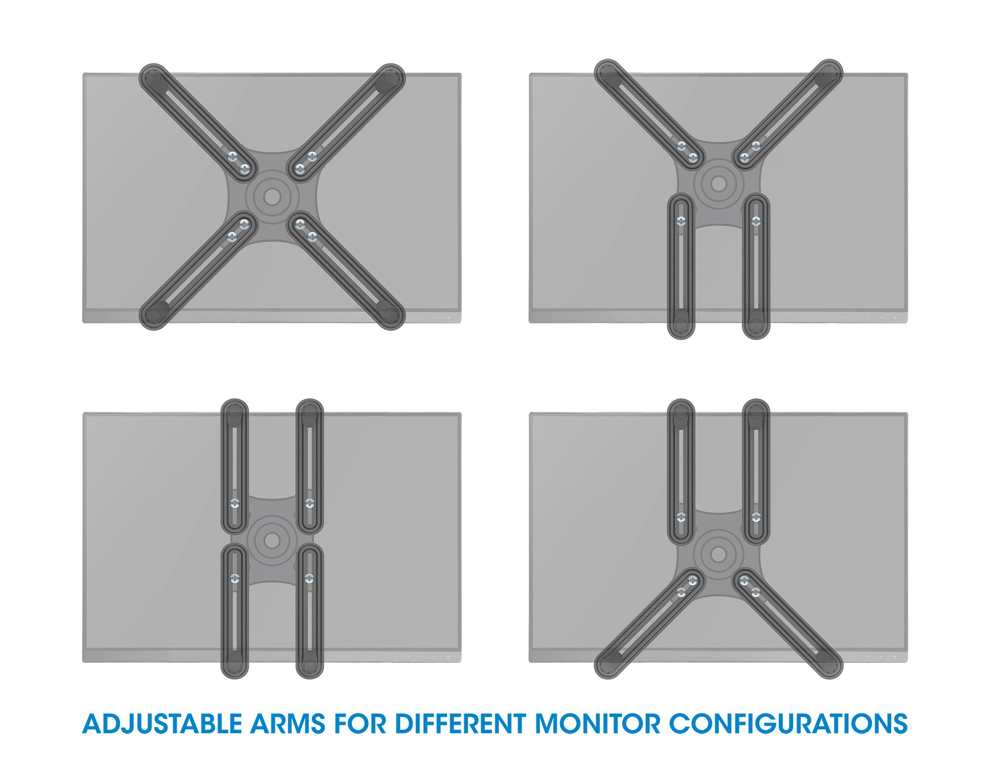 Kit Adattatore di Montaggio Non VESA per Monitor 13-27'' MANHATTAN - immagine 9
