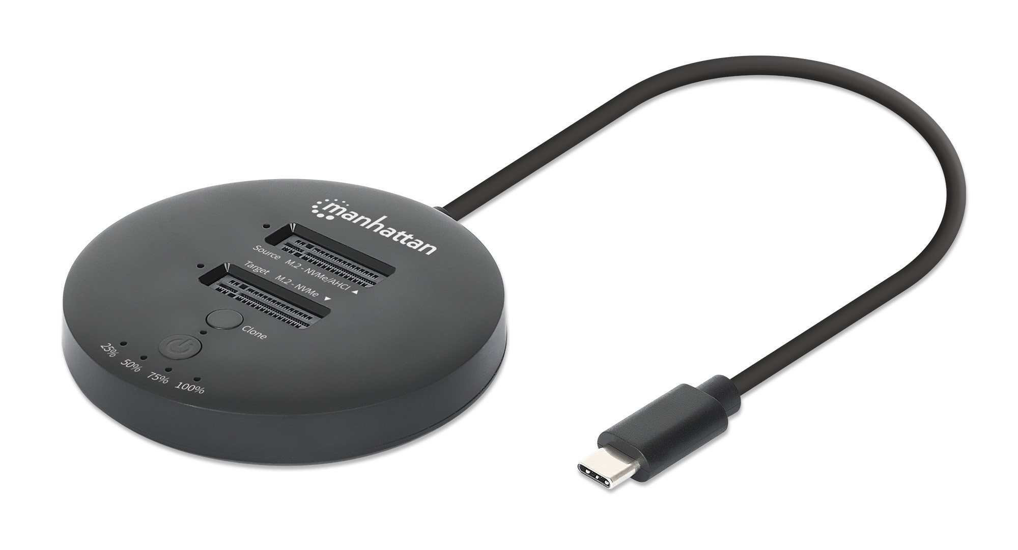 Docking Station Dual-Bay M.2 NVMe Clone SSD MANHATTAN
