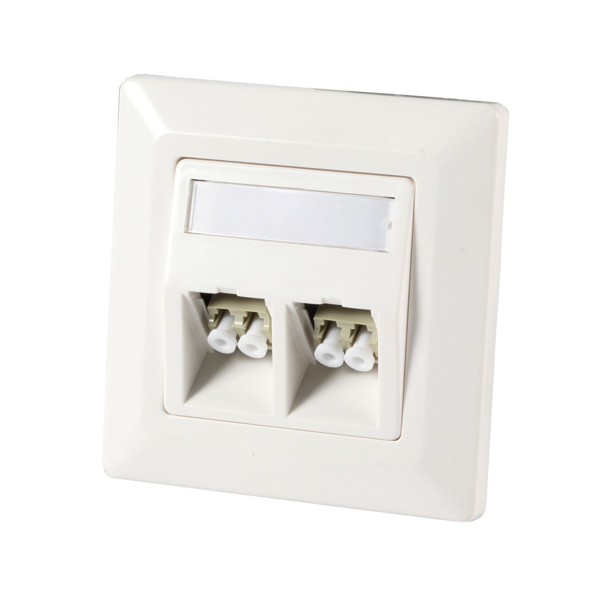 Presa a Muro per 2 Adattatori in Fibra Ottica E2000®simplex SC simplex o LC duplex OEM